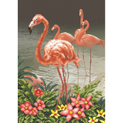 Набор для вышивания бисером Матрёнин посад "Фламинго"