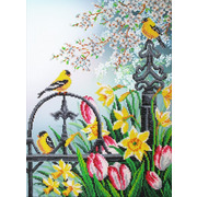 Набор для вышивания бисером Паутинка "Цветы весны"