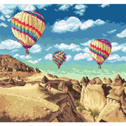 Набор для вышивания крестом Letistitch "Balloons over Grand Canyon"