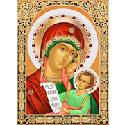 Набор для выкладывания мозаики Алмазная живопись "Икона Богородица Утоли Мои Печали"