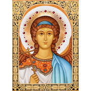 Набор для выкладывания мозаики Алмазная живопись "Икона Ангел Хранитель"