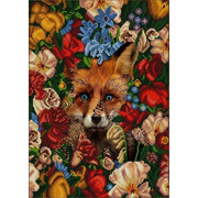 Ткань с рисунком для вышивки бисером Конёк "Природа и звери. Лиса"
