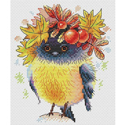 Набор для вышивания крестом Жар-птица (от МП-Студии) "Осенняя пташка"