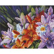 Набор для выкладывания мозаики Белоснежка "Лилии из сада"
