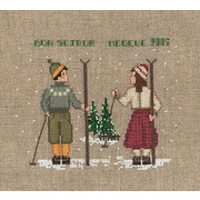 Набор для вышивания крестом Le Bonheur Des Dames "Два лыжника"