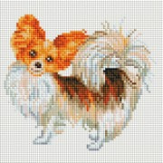 Набор для выкладывания мозаики Белоснежка "Собака-бабочка"