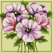 Набор для выкладывания мозаики Белоснежка "Чудесные цветы"