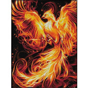 Набор для выкладывания мозаики Алмазная живопись "Огненный феникс"