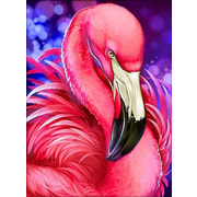 Набор для выкладывания мозаики Алмазная живопись "Яркий фламинго"