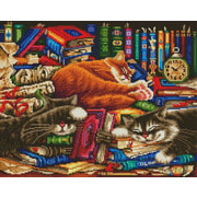 Набор для выкладывания мозаики Белоснежка "Библиотека кошек"
