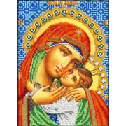 Набор для вышивания крестом Вышиваем бисером "Касперовская икона Божией Матери"