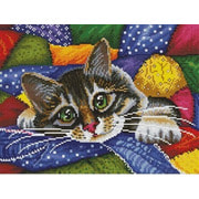 Набор для выкладывания мозаики Белоснежка "Котик в лоскутках"