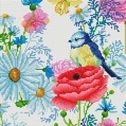 Набор для выкладывания мозаики Белоснежка "Ромашки и розы"