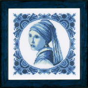 Набор для вышивания крестом Vervaco "Девочка с жемчужиной"