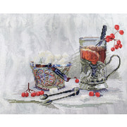 Набор для вышивания крестом Марья искусница "Чай с калиной"