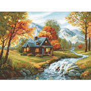 Набор для выкладывания мозаики Риолис "Осенний пейзаж"