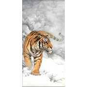Набор для выкладывания мозаики Алмазная живопись "Тигр зимой"