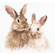 Набор для вышивания крестом Алиса "Милые кролики"