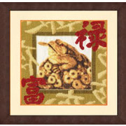 Набор для вышивания крестом Золотое Руно "Золотая жаба"