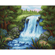 Набор для выкладывания мозаики Алмазная живопись "Тихий водопад"