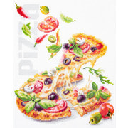 Набор для вышивания крестом Чудесная игла "Пицца"
