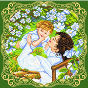 Канва/ткань с нанесенным рисунком Матрёнин посад "Счастье матери"
