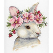 Набор для вышивания крестом М.П. Студия "Кролик в цветах"