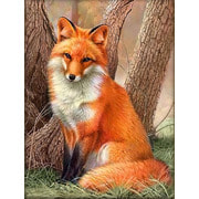 Набор для выкладывания мозаики Алмазная живопись "Рыжая лиса"