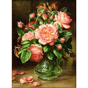 Набор для выкладывания мозаики Алмазная живопись "Розы в вазе"