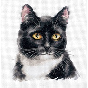 Набор для вышивания крестом Алиса "Черный кот"