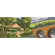 Канва с нанесенным рисунком Матрёнин посад "Домик у моста"