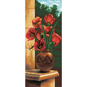 Канва с нанесенным рисунком Матрёнин посад "Тюльпаны"