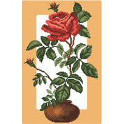 Канва с нанесенным рисунком Матрёнин посад "Розочка в вазе"