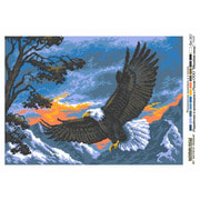 Канва с нанесенным рисунком Матрёнин посад "Орел в полете"