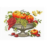 Канва с нанесенным рисунком Матрёнин посад "Ваза с фруктами"