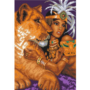 Канва с нанесенным рисунком Матрёнин посад "Африканаская любовь"