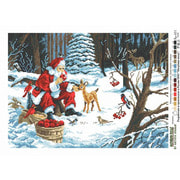 Канва с нанесенным рисунком Матрёнин посад "Рождественские подарки"