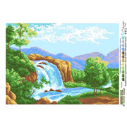 Канва с нанесенным рисунком Матрёнин посад "Водопад"