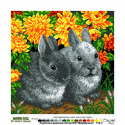 Канва с нанесенным рисунком Матрёнин посад "Кролики"