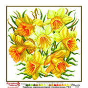 Канва с нанесенным рисунком Матрёнин посад "Нежные цветы"