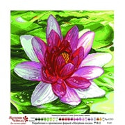 Канва с нанесенным рисунком Матрёнин посад "Водяная лилия"