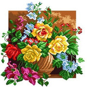 Канва с нанесенным рисунком Матрёнин посад "Аромат роз"