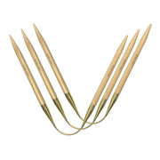 Спицы Addi Спицы чулочные гибкие addiCraSyTrio Bambus Long, №4,5, 30 см, 3 шт