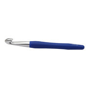 Крючок Knit Pro для вязания с эргономичной ручкой "Waves" 12мм, алюминий, серебристый