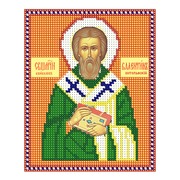 Ткань с рисунком для вышивки бисером Nitex "Священномученик Валентин Интерамский"